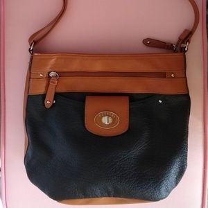 NEW Black and Tan Rosetti Purse